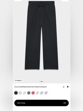 Cozy Sweatfleece Boyfriend Wide Sweatpants